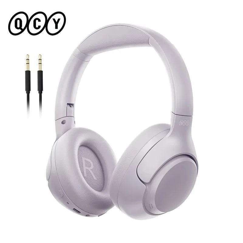 QCY H3 Wireless ANC Headphones – 43dB Hybrid Noise Cancellation, Hi-Res Audio & 60-Hour Battery