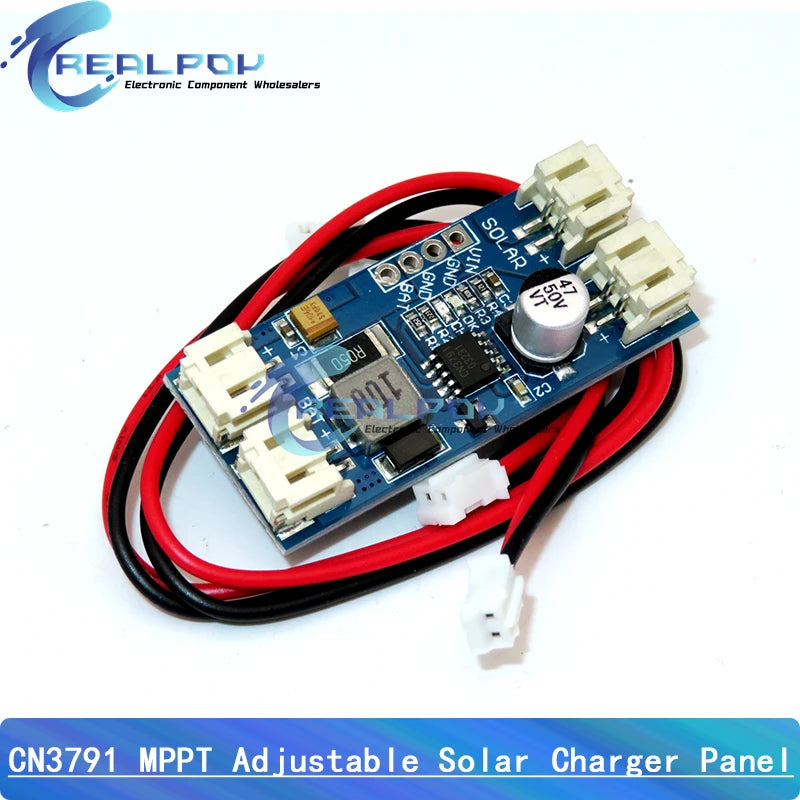 CN3791 MPPT Solar Charger Board – Adjustable 3.7V 18650 Lithium Battery Charger with Overvoltage Protection