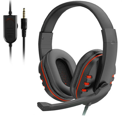 3.5mm Wired Gaming Headset – Stereo Headphones with Microphone & Volume Control