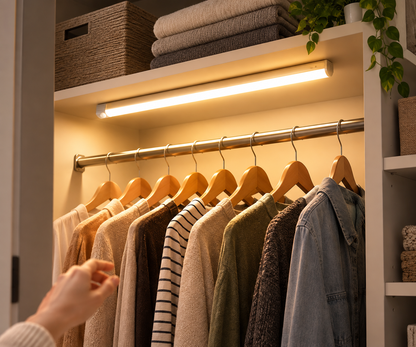 Rechargeable Motion Sensor LED Bar Light – Cordless Magnetic Cabinet & Bedside Light