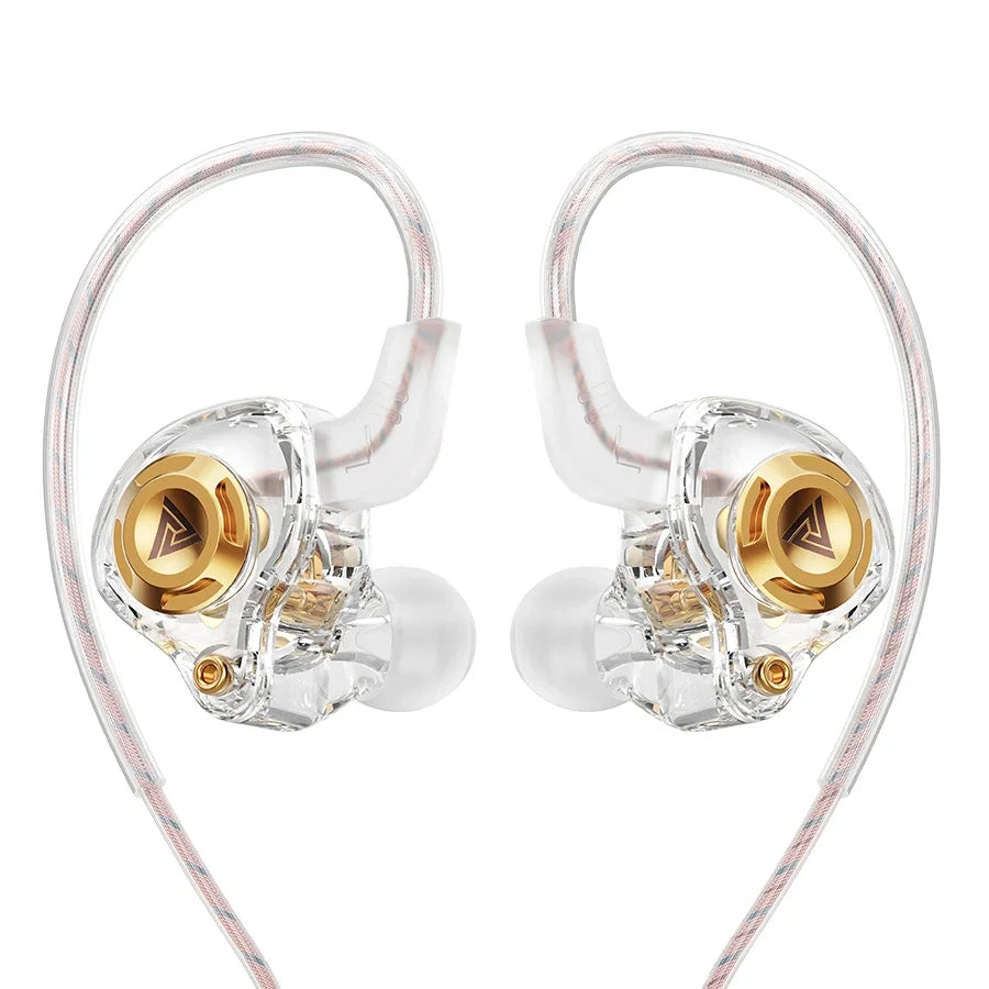 QKZ AK6 Wired Earphones – In-Ear Stereo Headphones with Dynamic Drivers & Microphone