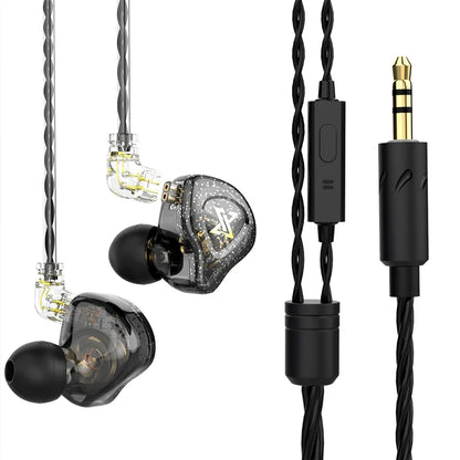 QKZ AK3 FiLe Wired Earphones – In-Ear HiFi Headphones with Microphone