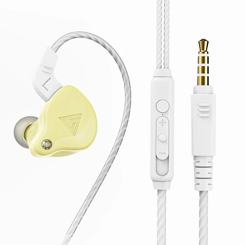 QKZ AK3 FiLe Wired Earphones – HiFi In-Ear Headphones with Microphone