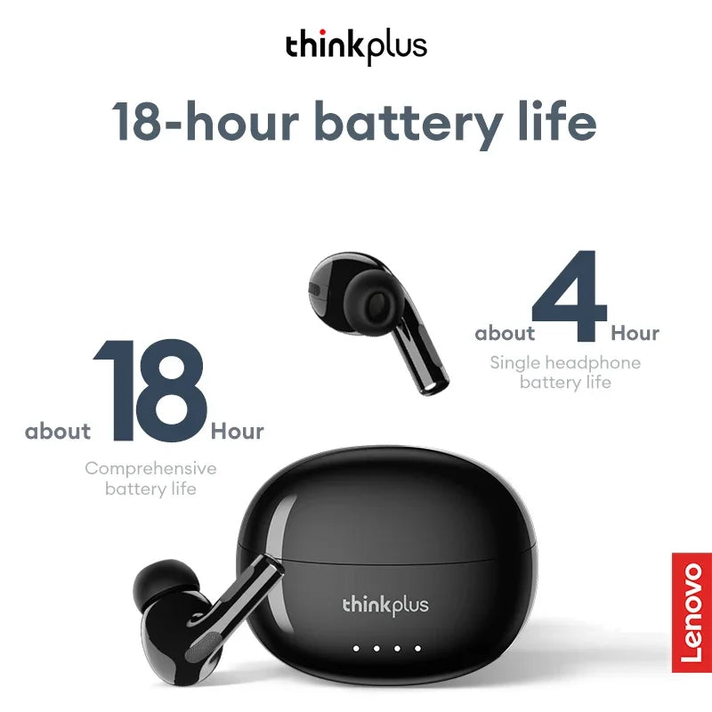Lenovo LP5 Pro TWS Wireless Earbuds – Bluetooth 5.4 with ANC, HiFi Sound & Microphone