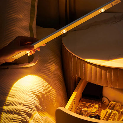 Ultra-Thin Rechargeable Motion Sensor LED Light – Wireless Cabinet & Wardrobe Lamp