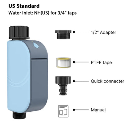 EZAIOT Wi-Fi Garden Watering Timer – Tuya Smart Automatic Irrigation Controller with IP65 Protection