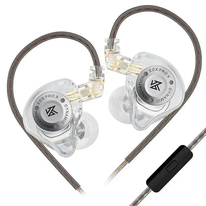 KZ EDX PRO X Wired Earphones – HiFi Dynamic In-Ear Headphones with Microphone & Detachable Cable