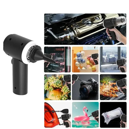 9000Pa Wireless Car Vacuum Cleaner – Portable USB Rechargeable Wet & Dry Mini Vacuum