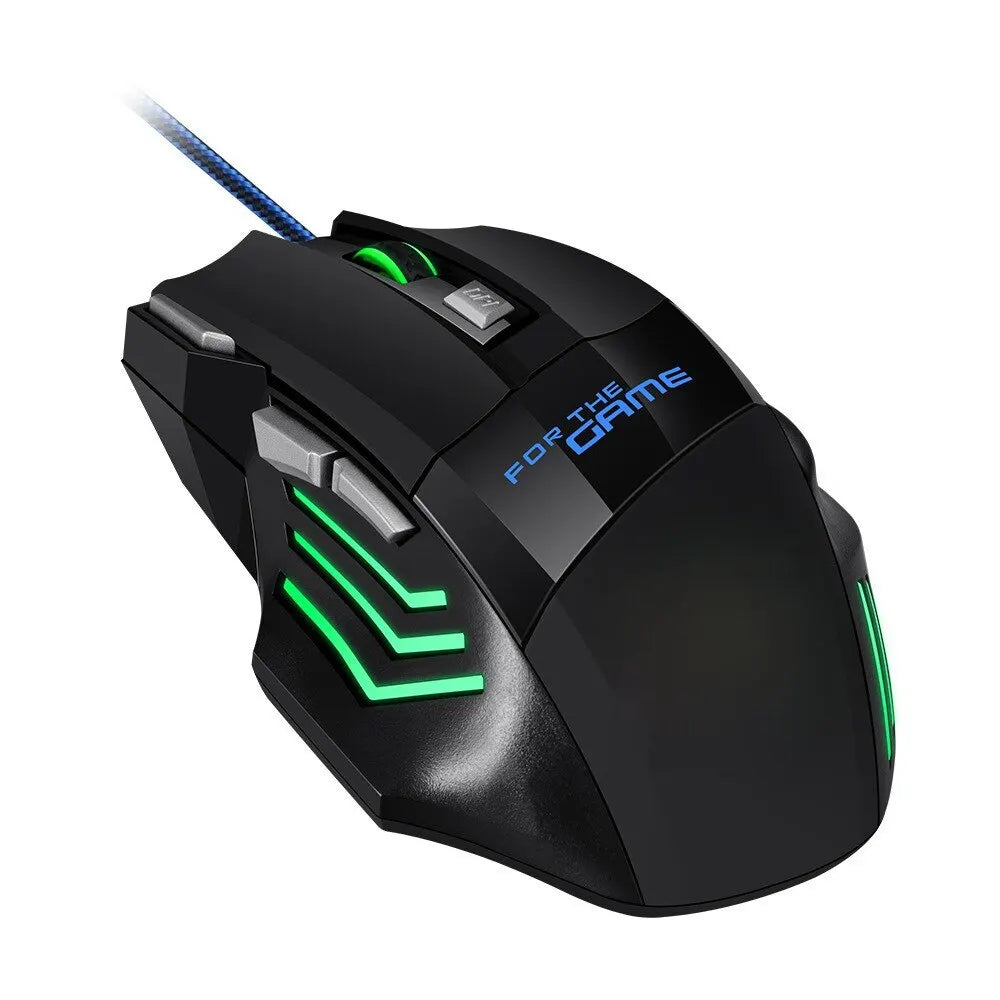 Hyperspeed USB Gaming Mouse – 7D Ergonomic Wired Mouse with RGB Backlighting
