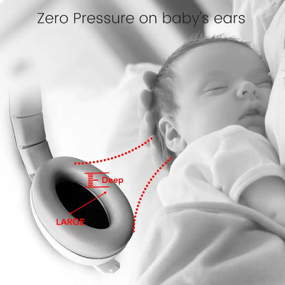 Baby Noise-Reduction Earmuffs – Stretchable Ear Protection for Sleep, Travel & Everyday Use