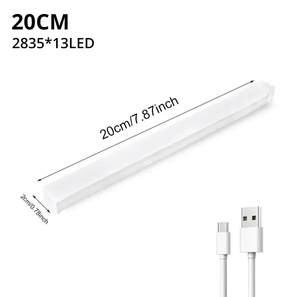 HVIERO 50cm Rechargeable Motion Sensor Light – USB-C? Magnetic LED Cabinet & Closet Light