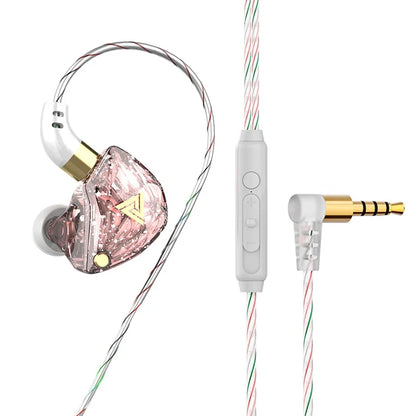 QKZ AK3 FiLe Wired Earphones – HiFi In-Ear Headphones with Microphone