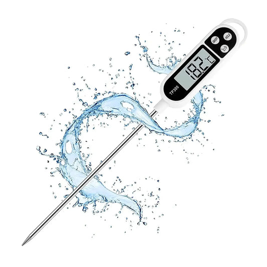 Stainless Steel Probe Food Thermometer – Digital Pen-Style Kitchen Thermometer for Cooking, Milk & Baking