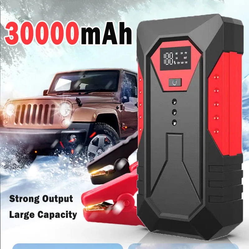 12V Portable Car Jump Starter & Power Bank – Emergency Booster for Gas & Diesel Vehicles