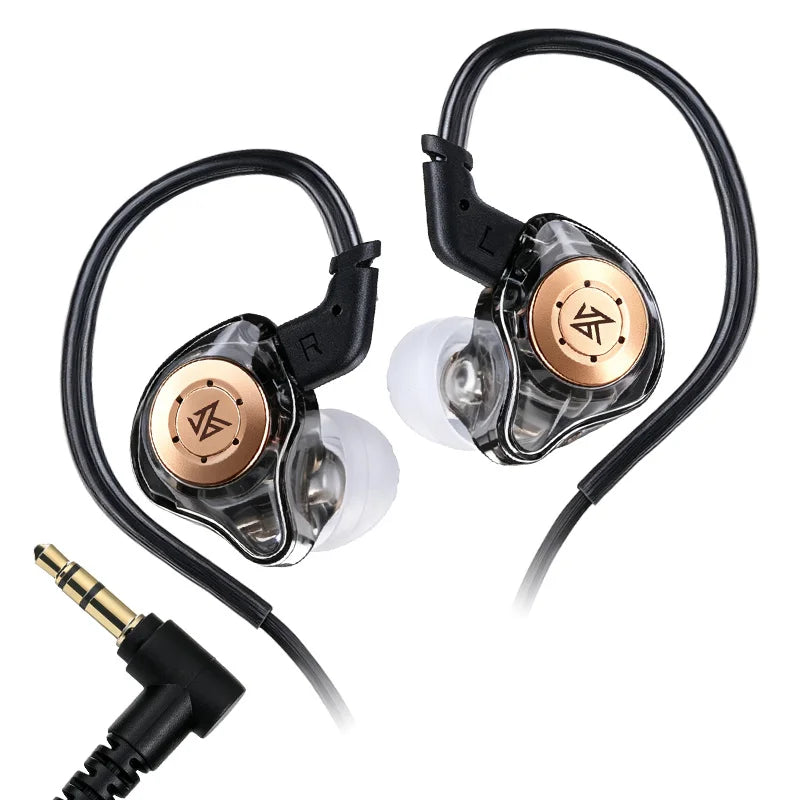 KZ EDX Pro Wired Earphones – In-Ear Monitor Headphones with Dynamic Driver & Microphone