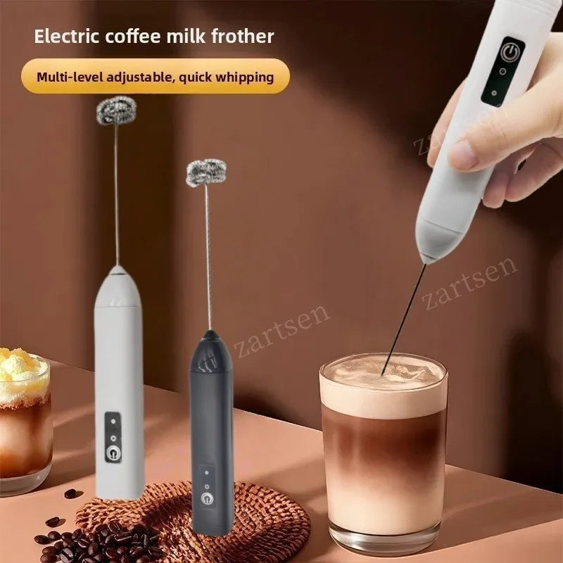 ZARTSEN Rechargeable Milk Frother – 7,000 RPM Handheld Electric Whisk for Coffee, Cappuccino & Cream