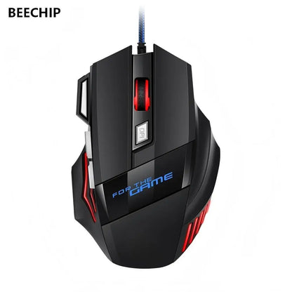 Hyperspeed USB Gaming Mouse – 7D Ergonomic Wired Mouse with RGB Backlighting