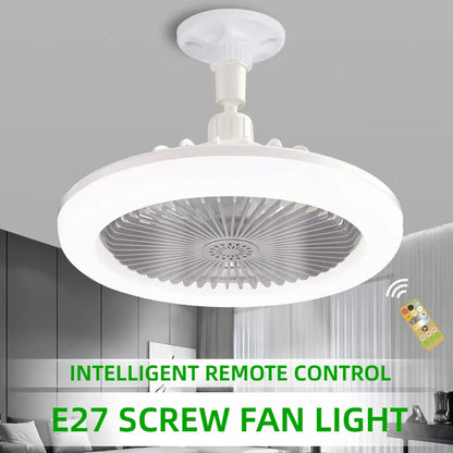 # 3-in-1 Rotatable Ceiling Fan with Light – Remote Control, E27 Bulb Base & Adjustable Design