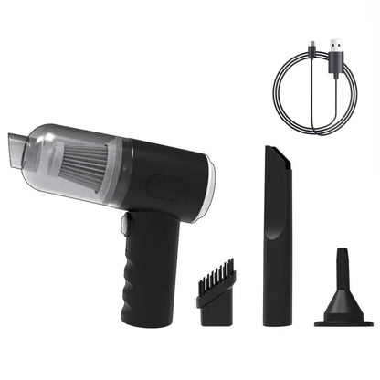 9000Pa Wireless Car Vacuum Cleaner – Portable USB Rechargeable Wet & Dry Mini Vacuum
