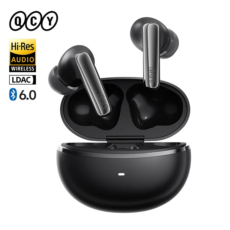 QCY MeloBuds N70 Wireless Earbuds – Adaptive ANC, Bluetooth 6.0, LDAC Hi-Res Audio & 50-Hour Battery