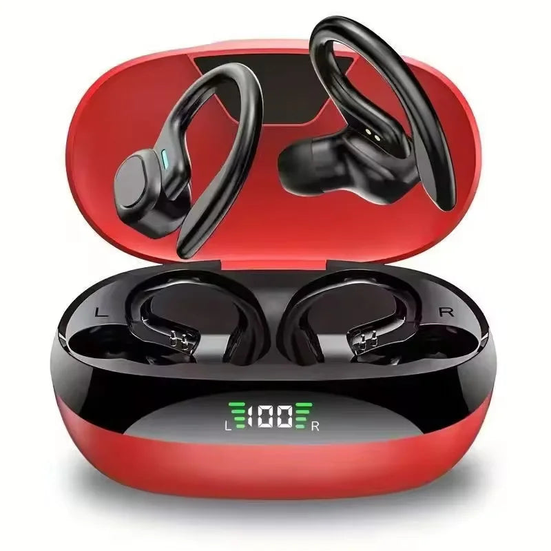 Wireless Bluetooth 5.3 Earbuds – ANC Stereo Earphones with Microphone, LED Display & IPX6 Water Resistance