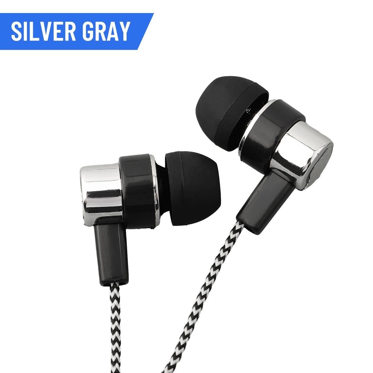 3.5mm Wired In-Ear Earbuds – Stereo Bass Earphones with Microphone & Noise Cancellation