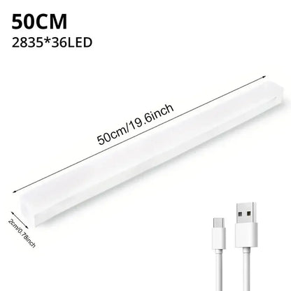 HVIERO 50cm Rechargeable Motion Sensor Light – USB-C? Magnetic LED Cabinet & Closet Light