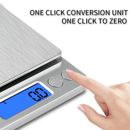 WanHenDa I2000 Digital Pocket Scale – 3kg Capacity with 0.1g/0.01g Precision