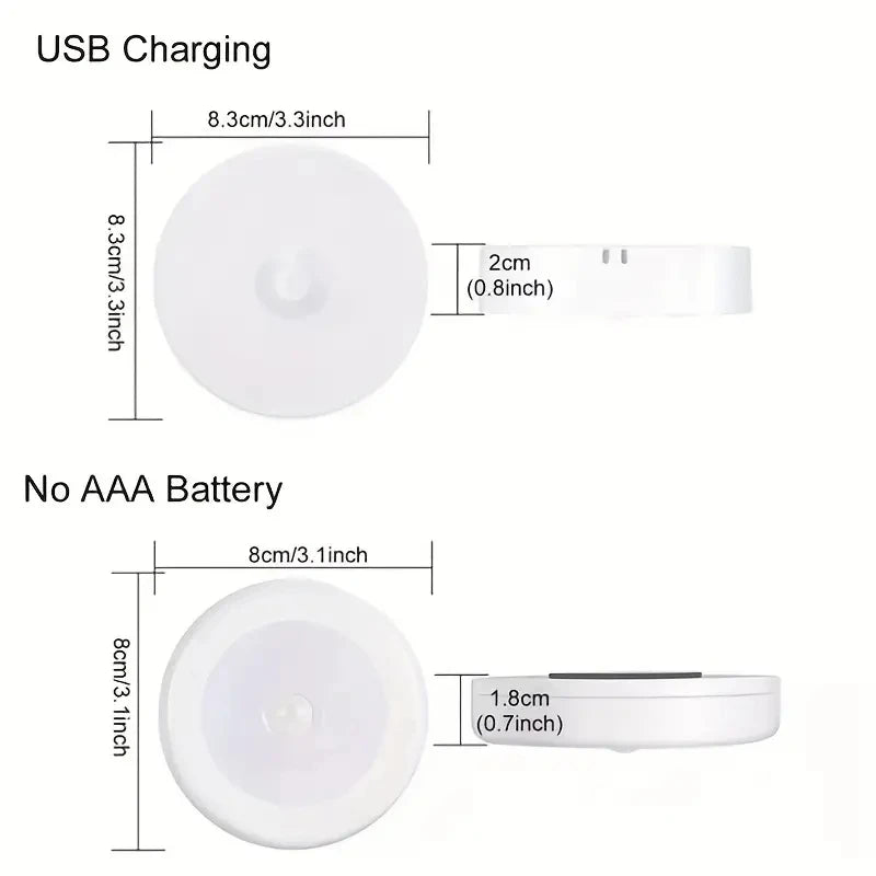 Rechargeable Motion Sensor Night Light – Wireless LED Lamp for Bedroom, Closet & Stairs
