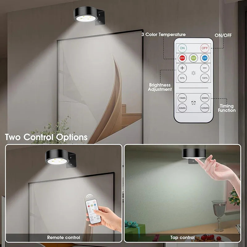 LED Picture Light – Dimmable Art & Painting Light with Remote Control