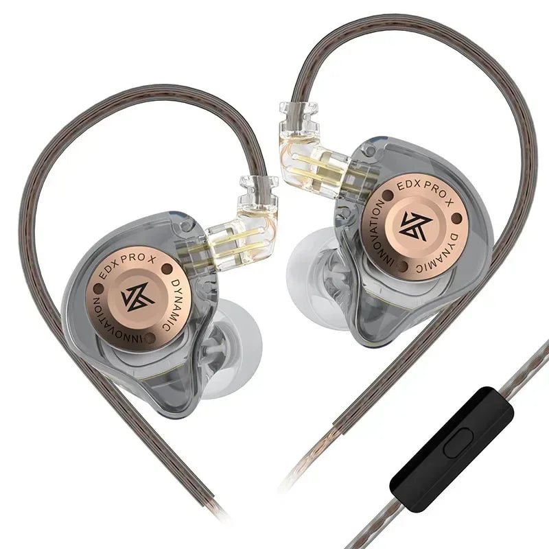 KZ EDX PRO X Wired Earphones – HiFi Dynamic In-Ear Headphones with Microphone & Detachable Cable