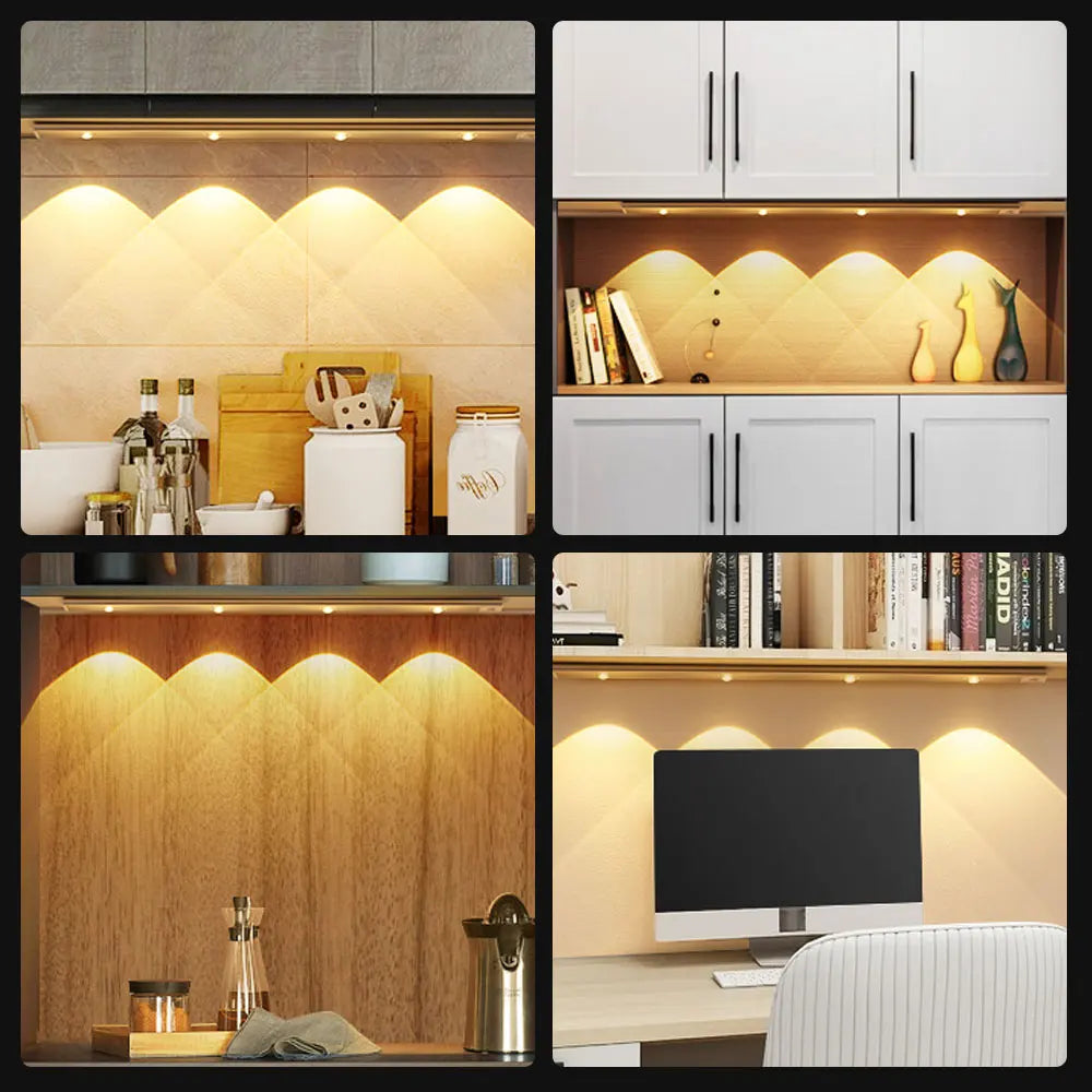 Ultra-Thin Rechargeable Motion Sensor LED Light – Wireless Cabinet & Wardrobe Lamp
