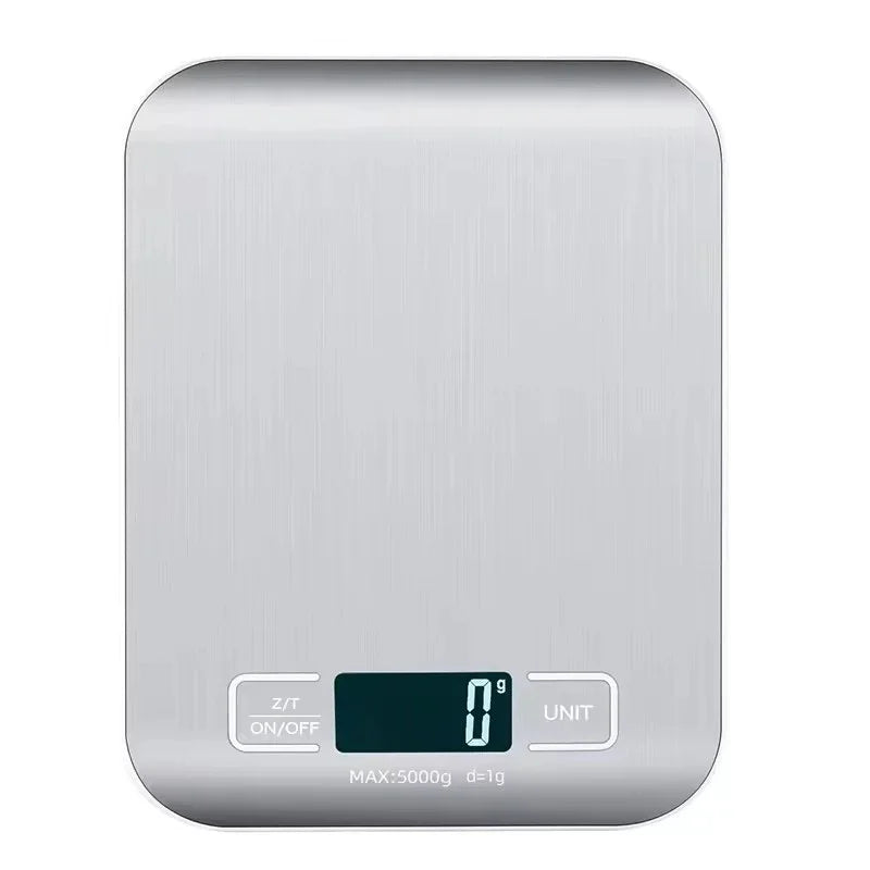 Digital Kitchen Scale – 5kg/10kg Capacity with 1g Precision & Stainless Steel Platform