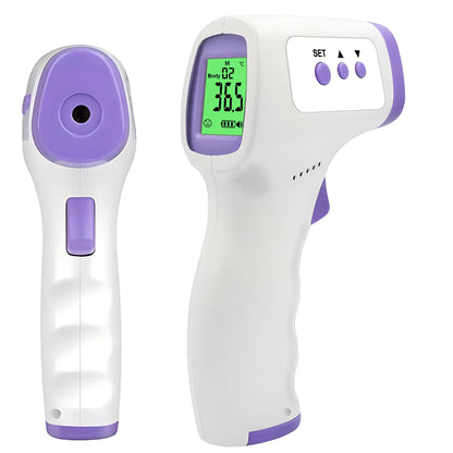 Infrared Forehead Thermometer & Fingertip Pulse Oximeter – Non-Contact Temperature & Blood Oxygen Monitor