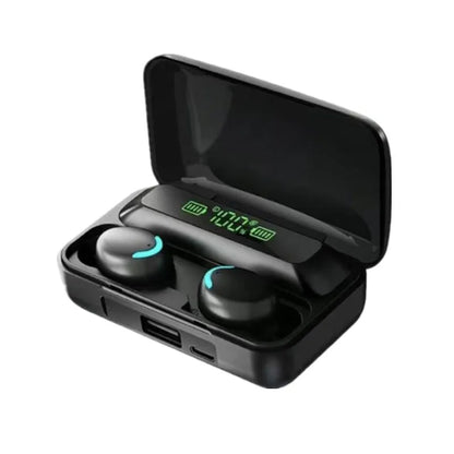 TWS Wireless Bluetooth Earbuds – Active Noise Cancelling Headphones with LED Display & Microphone