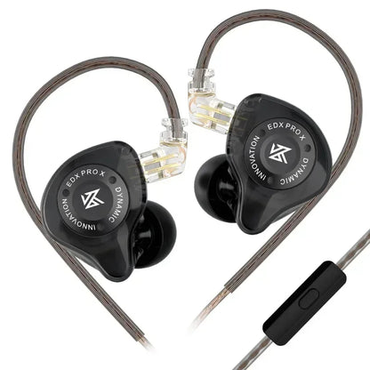 KZ EDX PRO X Wired Earphones – HiFi Dynamic In-Ear Headphones with Microphone & Detachable Cable