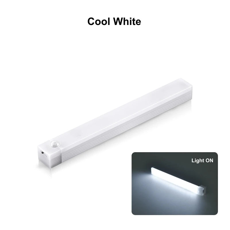 Rechargeable Motion Sensor LED Bar Light – Cordless Magnetic Cabinet & Bedside Light