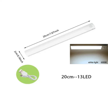 Ultra-Thin Rechargeable Motion Sensor LED Light – Wireless Cabinet & Wardrobe Lamp