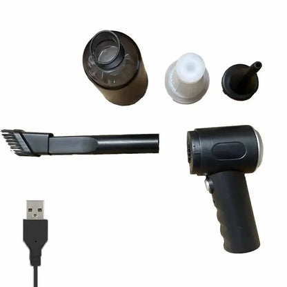9000Pa Wireless Car Vacuum Cleaner – Portable USB Rechargeable Wet & Dry Mini Vacuum