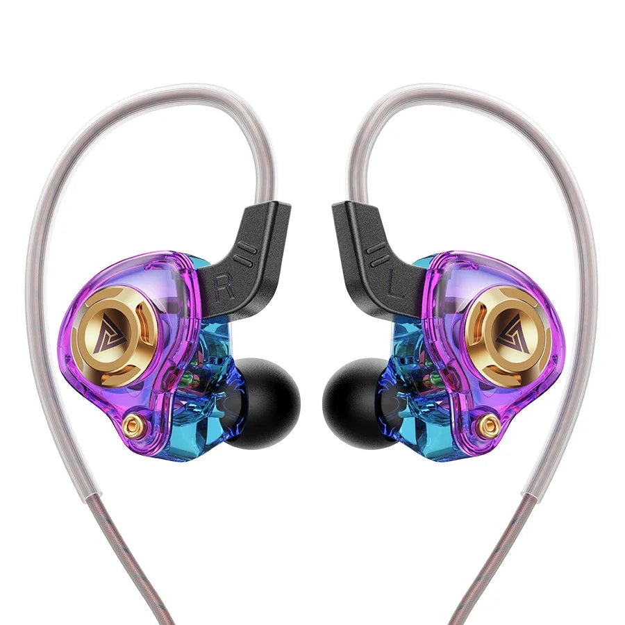QKZ AK6 Wired Earphones – In-Ear Stereo Headphones with Dynamic Drivers & Microphone