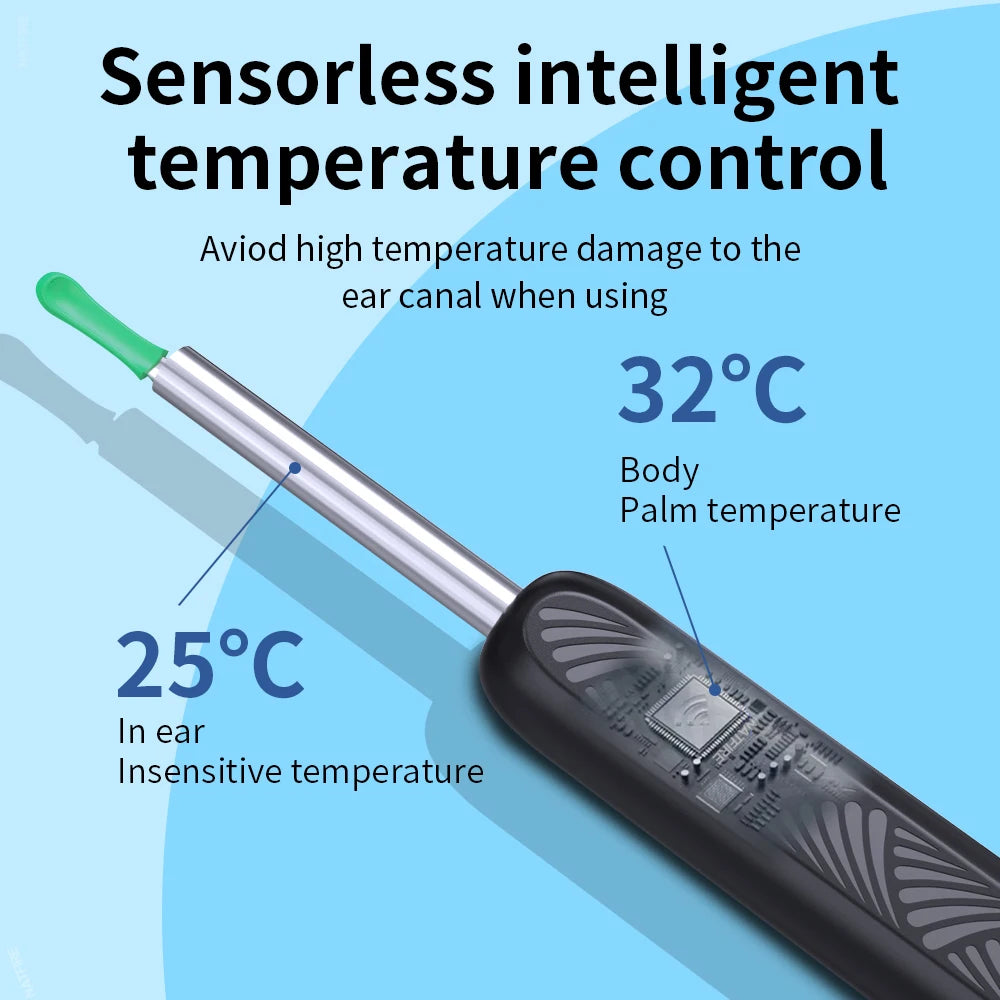 Wireless Ear Wax Cleaner with HD Camera – LED Otoscope & Ear Cleaning Tool