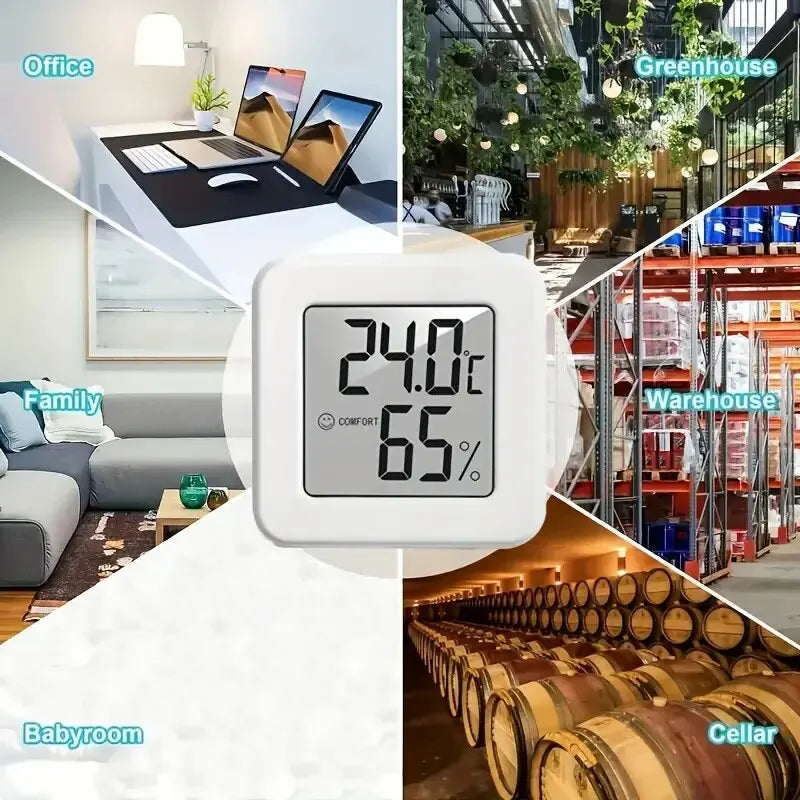 Mini Digital Temperature & Humidity Meter – Portable Indoor Thermometer & Hygrometer with LCD Display