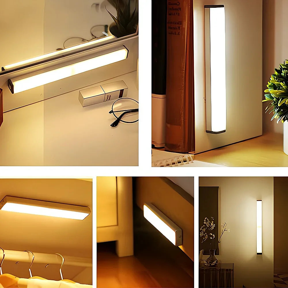 HVIERO 50cm Rechargeable Motion Sensor Light – USB-C? Magnetic LED Cabinet & Closet Light