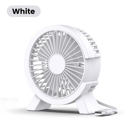 Mini USB Rechargeable Table Fan – Portable Desktop Fan for Home, Office & Dorm