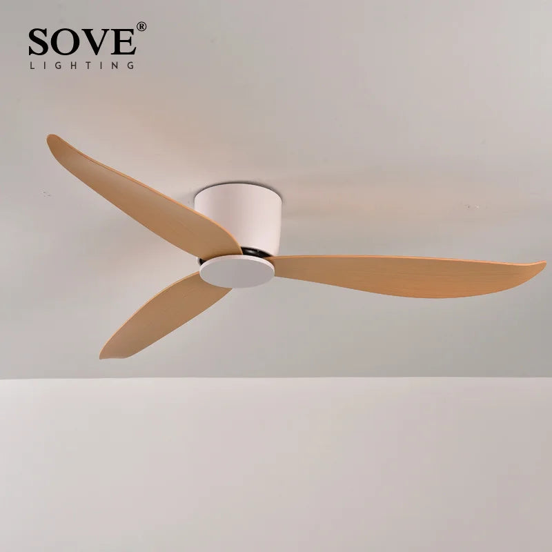 Low-Profile Modern BLDC Ceiling Fan – Remote-Controlled Ventilation Fan for Home