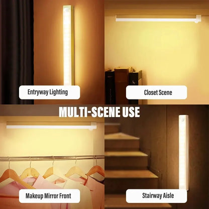 Rechargeable Motion Sensor LED Light – Type-C Cabinet, Wardrobe & Stairway Light