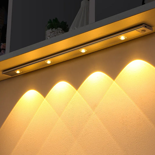 Ultra-Thin Rechargeable Motion Sensor LED Light – Wireless Cabinet & Wardrobe Lamp