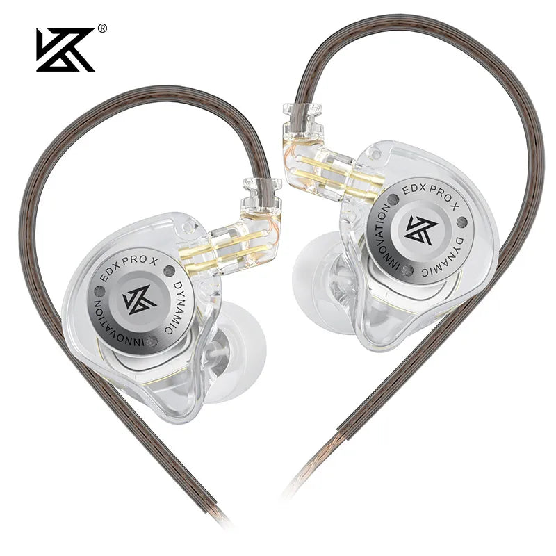KZ EDX PRO X IEM Earphones – Wired HiFi In-Ear Monitors with 10mm Dynamic Driver & Microphone
