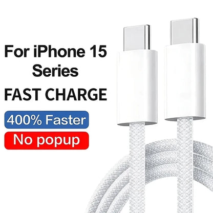 35W USB-C PD Fast Charging Cable – Type-C Charging & Data Cable for iPhone & Compatible Devices