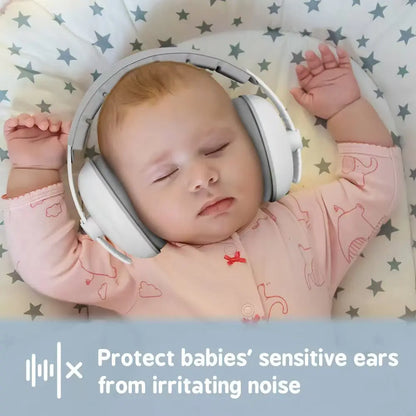 Baby Noise-Reduction Earmuffs – Stretchable Ear Protection for Sleep, Travel & Everyday Use